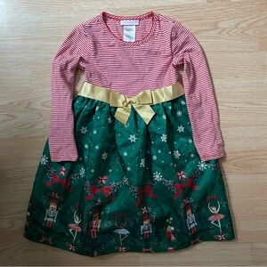 Girls Red Bonnie Jean Christmas Dress